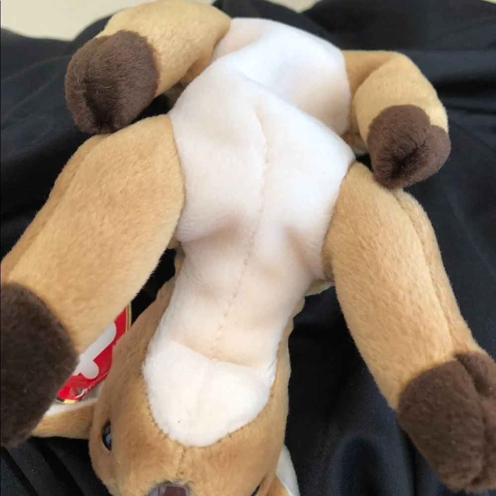 Ty “Whisper” Brown and White Fawn Plush Deer Stuffed Animal